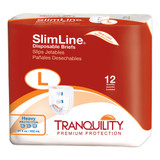 Tranquility Slimline Incontinence Brief Adult Large Unisex Disposable Heavy Absorbency, 2132, Case of 96