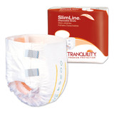 Tranquility Slimline Incontinence Brief Adult X-Small Unisex Disposable Heavy Absorbency, 2166, Bag of 10