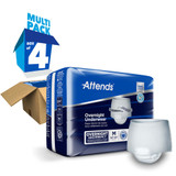 Attends Overnight Absorbent Underwear Pull On with Tear Away Seams Adult Medium Unisex Disposable Heavy Absorbency, APPNT20, Bag of 16