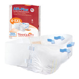 Tranquility AIR-Plus Bariatric Incontinence Brief Adult 4 to 5X-Large Unisex Disposable Heavy Absorbency, 2195, Bag of 8