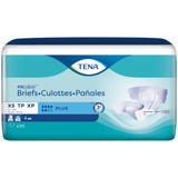 TENA ProSkin Plus Incontinence Brief Adult X-Small Unisex Disposable Moderate Absorbency, 61199, Pack of 30