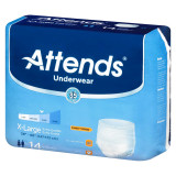 Adult Absorbent Underwear Attends Pull On X-Large Disposable Moderate Absorbency AP0740100 Case/100 AP0740100 ATTENDS HEALTHCARE PRODUCTS 761661_CS Adult Absorbent Underwear Attends Pull On X-Large Disposable Moderate Absorbency AP0740100 Case/100 AP0740100 ATTENDS HEALTHCARE PRODUCTS 761661_CS