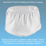 Sani-Pant Protective Underwear Unisex Nylon / Plastic Large Pull On Reusable, 850LG, Pack of 1