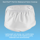 Sani-Pant Protective Underwear Unisex Nylon / Plastic Large Pull On Reusable, 850LG, Pack of 1