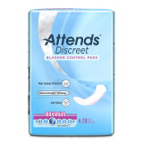 Bladder Control Pad Attends® Discreet Maximum 13 Inch Length Heavy Absorbency Polymer Core One Size ADPMAX Bag of 20 ADPMAX Attends® Discreet Maximum 1039117_BG