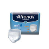 Unisex Adult Absorbent Underwear Attends® Pull On with Tear Away Seams Large Disposable Heavy Absorbency AP0730100 Pack of 25 AP0730100 Attends® 761660_PK Unisex Adult Absorbent Underwear Attends® Pull On with Tear Away Seams Large Disposable Heavy Absorbency AP0730100 Pack of 25 AP0730100 Attends® 761660_PK
