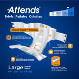 Adult Incontinent Brief Attends DermaDry Tab Closure Large Disposable Moderate Absorbency DDA30 BG/24 DDA30 ATTENDS HEALTHCARE PRODUCTS 955305_BG