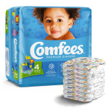 Baby Diaper Comfees Tab Closure Size 4 Disposable Moderate Absorbency 41540 BG/31 41540 ATTENDS HEALTHCARE PRODUCTS 907033_BG
