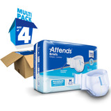 Attends Incontinence Brief Adult Medium Unisex Disposable Heavy Absorbency, DDA20, Bag of 24