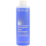 Medi-aire Biological Odor Eliminator Deodorizer Liquid 8 oz. Bottle Unscented, 7018U, Pack of 1