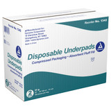 Dynarex Disposable Underpad 23 X 24 Inch Fluff Light Absorbency, 1342, Case of 200