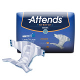 Adult Incontinent Brief Attends Tab Closure Large / X-Large Disposable Moderate Absorbency DDSLXL Case/96 DDSLXL ATTENDS HEALTHCARE PRODUCTS 981738_CS
