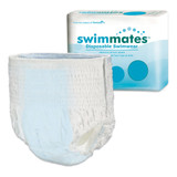 Swimmates Bowel Containment Swim Brief Pull On with Tear Away Seams Adult Large Unisex Disposable Moderate Absorbency, 2846, Case of 72