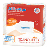 Tranquility AIR-Plus Disposable Underpad Low Air Loss 30 X 36 Inch Powersorb Material Heavy Absorbency, 2710, Case of 40