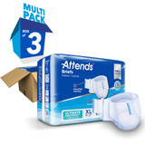 Attends Advanced Incontinence Brief Adult X-Large Unisex Disposable Heavy Absorbency, DDC40, Bag of 20