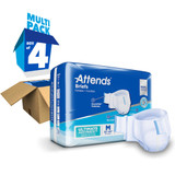 Attends Advanced Incontinence Brief Adult Medium Unisex Disposable Heavy Absorbency, DDC20, Bag of 24