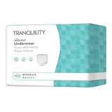 Tranquility Essential Absorbent Underwear Pull On with Tear Away Seams Adult Medium Unisex Disposable Moderate Absorbency, 2975-100, Case of 100