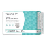 Tranquility Essential Incontinence Brief Adult Medium Unisex Disposable Moderate Absorbency, 2965-100, Case of 100