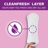 Poise Fresh Protection Bladder Control Pad 8-1/2 Inch Length Light Absorbency Sodium Polyacrylate Core One Size Fits Most, 19304, Case of 264