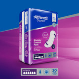Attends Discreet Bladder Control Pad 15 Inch Length Heavy Absorbency Polymer Core One Size Fits Most, ADPULT, Case of 200
