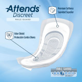 Bladder Control Pad Attends Discreet Male Guard Light Absorbency Polymer Male Disposable ADMG20 BG/20 ADMG20 ATTENDS HEALTHCARE PRODUCTS 1039121_BG