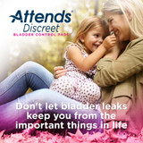 Attends Discreet Ultra Thin Bladder Control Pad 9 Inch Length Light Absorbency Polymer Core One Size Fits Most, ADPTHIN, Bag of 20