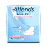 Attends Discreet Ultra Thin Bladder Control Pad 9 Inch Length Light Absorbency Polymer Core One Size Fits Most, ADPTHIN, Bag of 20