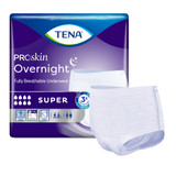 TENA ProSkin Overnight Super Absorbent Underwear Pull On with Tear Away Seams Adult X-Large Unisex Disposable Heavy Absorbency, 72427, Case of 48