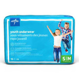 Youth Absorbent Underwear DryTime Pull On Small / Medium Disposable Heavy Absorbency MSC23001A BG/15 MSC23001A MEDLINE 1026027_BG