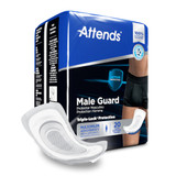 Attends Male Guard Bladder Control Pad 12-1/2 Inch Length Heavy Absorbency Polymer Core One Size Fits Most, ADMG20, Case of 120