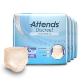 Adult Absorbent Underwear Attends Discreet Pull On X-Large Disposable Moderate Absorbency ADUF40 Case/64 ADUF40 ATTENDS HEALTHCARE PRODUCTS 1039112_CS
