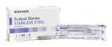 Surgical Blade McKesson Stainless Steel No. 10 Sterile Disposable Individually Wrapped 16-63610 Box of 100