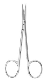Iris Scissors McKesson Argent 4 Inch Length Surgical Grade Stainless Steel Finger Ring Handle Sharp Tip / Sharp Tip 43-1-103 Pack of 1