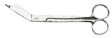 Grafco Bandage Scissors Lister 4-1/2 Inch Surgical Grade Stainless Steel NonSterile Finger Ring Handle Angled Blunt/Blunt 2607 Each/1 2607 GRAHAM-FIELD, INCORPORATED 246637_EA