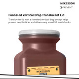 McKesson Sharps Container Red Base 10 H X 3-1/2 W X 3-1/2 D Inch Vertical Entry 0.425 Gallon, 101-185, Pack of 1