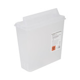 McKesson Prevent Sharps Container Translucent Base 10-3/4 H X 10-1/2 W X 4-3/4 D Inch Horizontal Entry 1.25 Gallon, 2261, Pack of 1