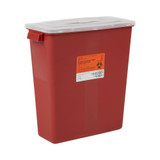 McKesson Sharps Container Red Base 13-1/2 H X 12-1/2 W X 6 D Inch Horizontal Entry 3 Gallon, 101-8710, Pack of 1