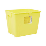 McKesson Prevent Chemotherapy Waste Container Yellow Base 13-1/2 H X 17-3/10 W X 13 L Inch Vertical Entry 8 Gallon, 2258, Pack of 1