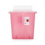 Multi-purpose Sharps Container In-Room 1-Piece 16.25H X 13.75W X 6D Inch 3 Gallon Translucent Red Base Horizontal Entry Lid 85221R Each/1 85221R KENDALL HEALTHCARE PROD INC. 206348_EA