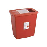 SharpSafety Sharps Container Red Base 18-3/4 H X 18-1/4 W X 12-3/4 D Inch Vertical Entry 12 Gallon, 8935, Pack of 1