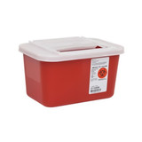 Sharps Container Red Base 6-1/4 H X 7 D X 10-1/2 W Inch Horizontal Entry 1 Gallon, 31143699, Case of 32