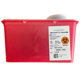 Monoject Sharps Container Red Base 7 H X 6-3/4 W X 10-1/2 D Inch Vertical Entry 1 Gallon, 8881676236, Case of 40