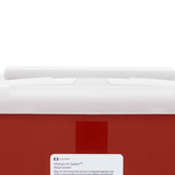 Sharps-A-Gator Sharps Container Red Base 10-1/4 H X 7 D X 10-1/2 W Inch Vertical Entry 2 Gallon, 31142222, Case of 20