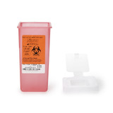 Sharps Sharps Container Translucent Red Base 7 H X 3-1/2 W X 3-1/2 D Inch Vertical Entry 0.25 Gallon, 8702T, Pack of 1