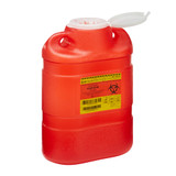 BD Sharps Container Red Base 13-2/5 H X 9-2/5 W X 5-3/10 D Inch Vertical Entry 2.05 Gallon, 305490, Case of 12