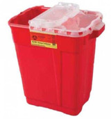 Multi-purpose Sharps Container 2-Piece 18.5H X 17.75W X 11.75D Inch 9 Gallon Red Base Hinged Lid 305615 Case/8 305615 BECTON-DICKINSON 443029_CS Multi-purpose Sharps Container 2-Piece 18.5H X 17.75W X 11.75D Inch 9 Gallon Red Base Hinged Lid 305615 Case/8 305615 BECTON-DICKINSON 443029_CS