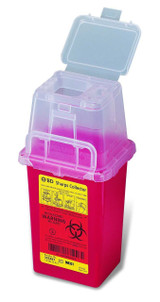 Multi-purpose Sharps Container 1 Quart Red Base Flip-Top Lid 305635 Case/60 305635 BECTON-DICKINSON 471225_CS