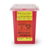 BD Sharps Container Red Base 7 H X 4-9/10 W X 3-9/10 D Inch Vertical Entry 0.25 Gallon, 305635, Case of 60