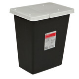 SharpSafety RCRA Waste Container Black Base 17-3/4 H x 11 D x 15.5 W in, 8 Gallon, 8607RC, Pack of 1