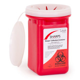 Sharps Recovery System Mailback Sharps Container Red Base 4-1/2 L X 4-1/2 W X 7 H Inch Vertical Entry 0.25 Gallon, 10100-012, Pack of 1